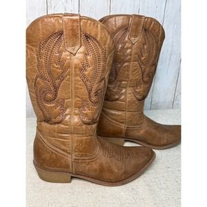 Coconuts by Matisse Gaucho Western Cowboy Boots Women's 6M Brown
